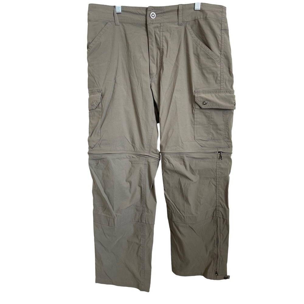 Kuhl Renegade Convertible Pants Mens 34x30 Zip Off Hiking Travel Outdoor